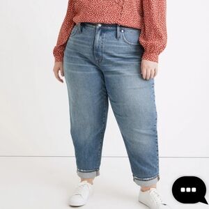 Madewell Plus High Rise Slim Boy Jeans 28W